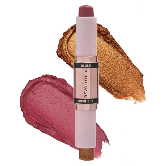 Makeup By Revolution, Revolution Blush & Highlight Stick Golden Shine