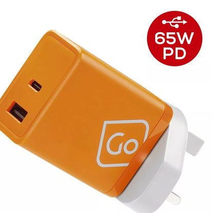 Go Travel, Worldwide USB-A and USB-C Gan Charger + 65W PD