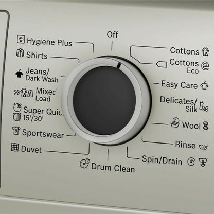 Bosch Serie 4 Front-Load Washing Machine, 8KG [Silver Inox], BOS-WAN2821XME