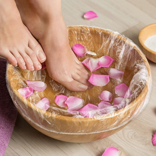 La Perla Tech, 100Pcs Disposable Pedicure Spa Liners, Clear Plastic Single Use Foot Spa Liners,