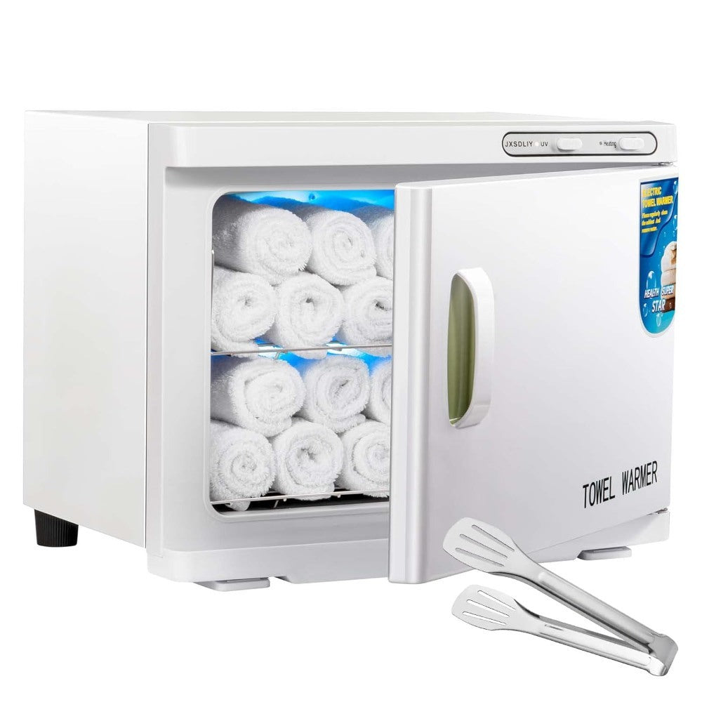 La Perla Tech, Hot Towel Warmer, Uv Sterilization, 23L Extra Large Capacity, Two Stainless Steel Racks, White
