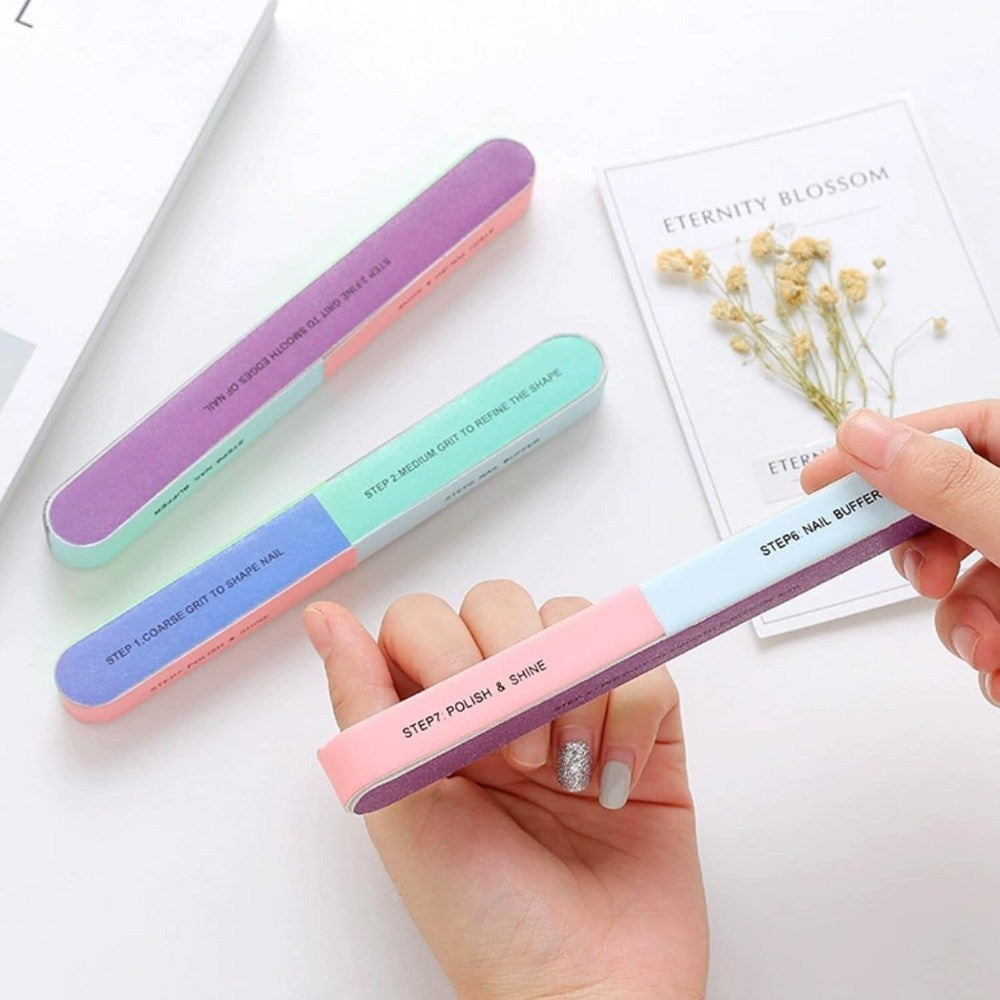 La Perla Tech, Professional Manicure Buffer Stick MultiSided Nail File, 6414202005789