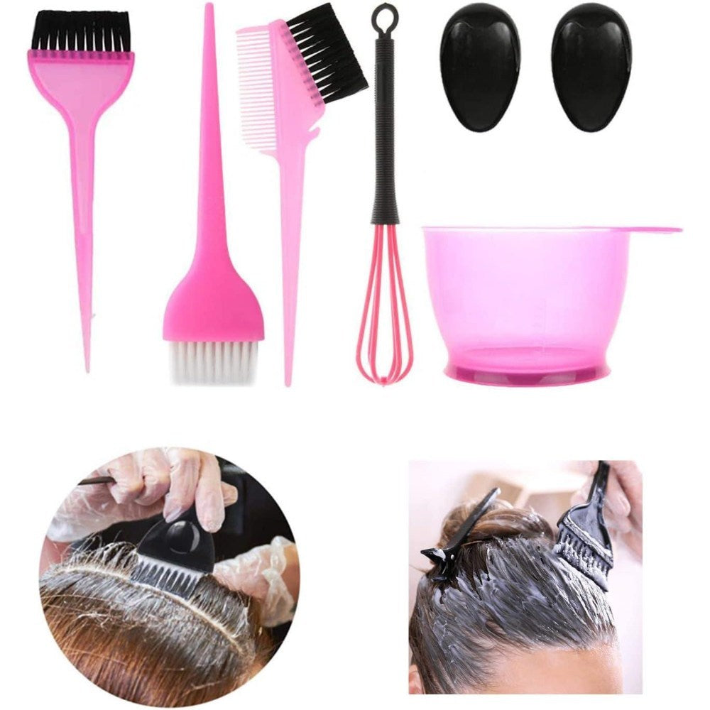 La Perla Tech, Hair Dye Coloring Kit with Hair Color Bowl,Hair Dyeing Brush Hair Coloring Pink, 6414202007523