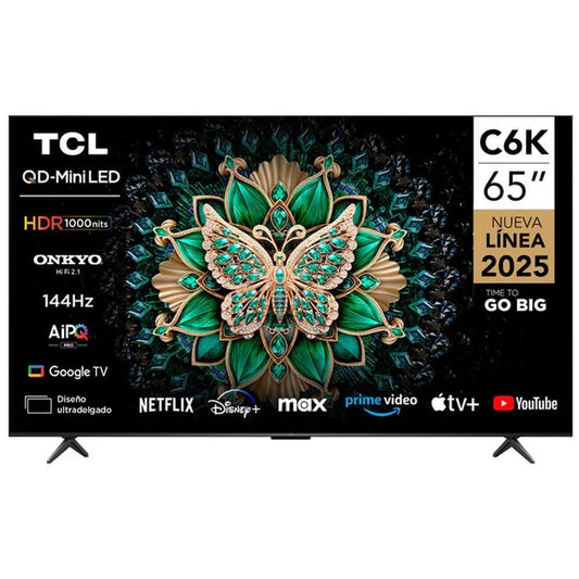 Tcl, 65' Uhd C6K Premium Qd-Miniled Google Tv