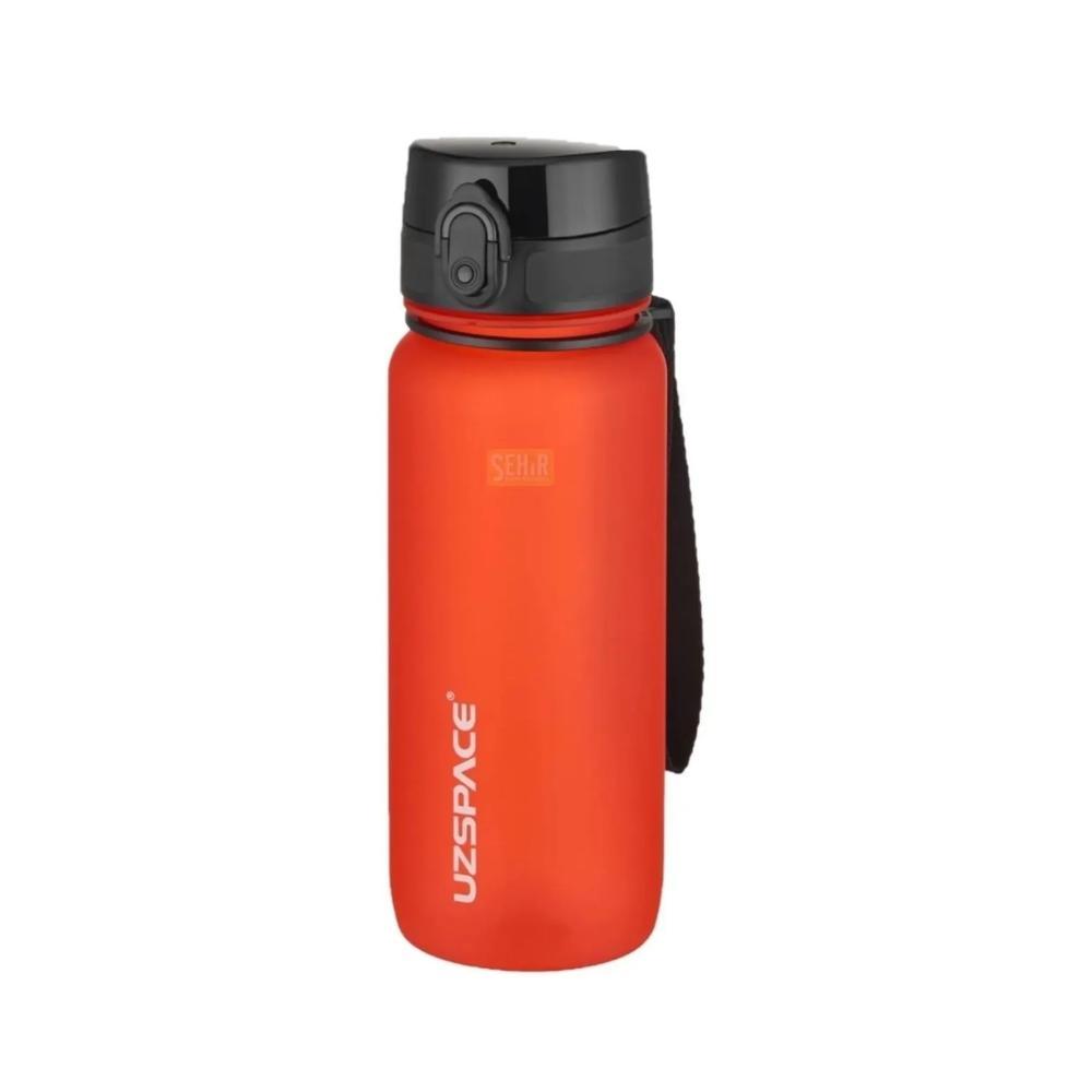 Uzspace Plastic Water Bottle Colorful Frosted 650Ml Tritan BPA Free #3037 Fantasy Red , 6955482331866