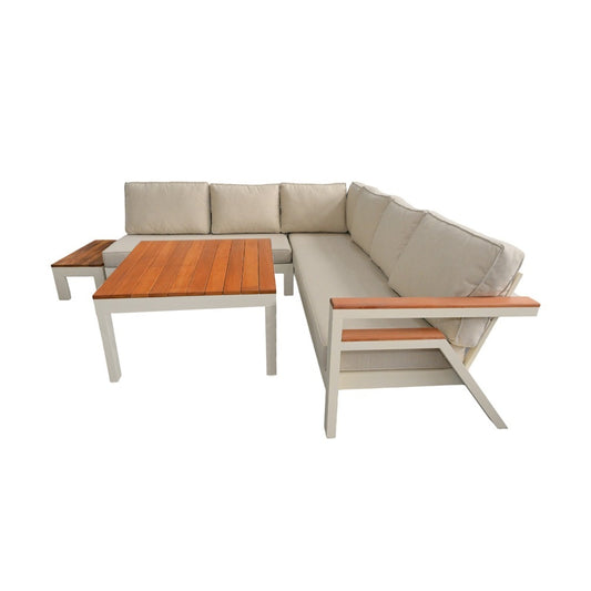 BT, Corner Bt Lagom Cream With Mid High Table