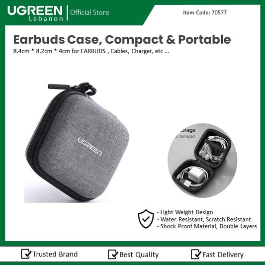 Ugreen, Waterproof Small Size Case For Earphone,  Cable,  Charger,  Earbuds & Memory Card Ugreen Lp128 - 70577