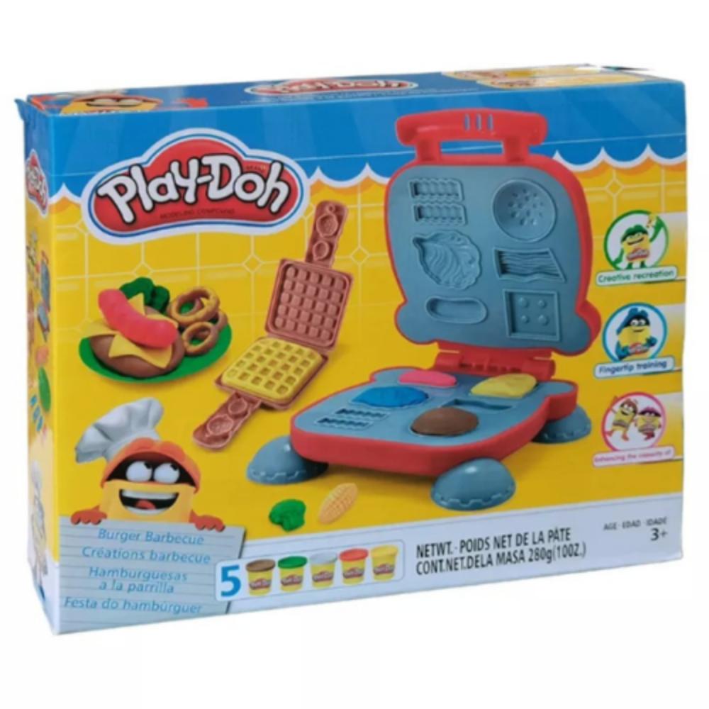 Burger Waffle Clay Dough Play7087