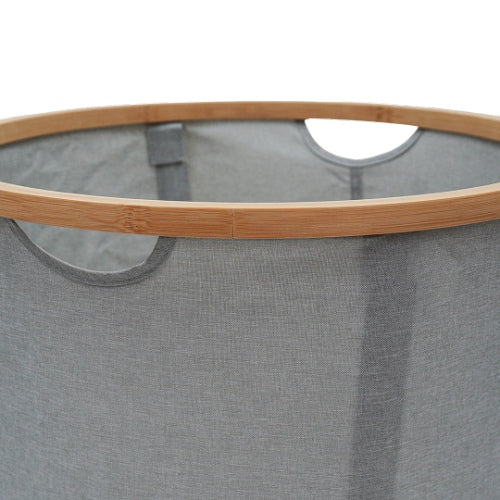 Multipurpose Storage Laundry Basket With Bamboo Frame