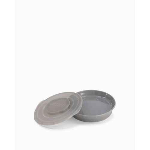 Twistshake, Plate 6+M Pastel Grey, 78164