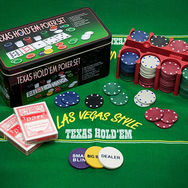Cool Gift, Texas Holdem 200Pcs Poker Set
