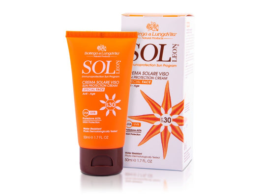 Bottega Di LungaVita, Sol Leon Sun Protection Face Cream Spf 30 50 Ml Medium