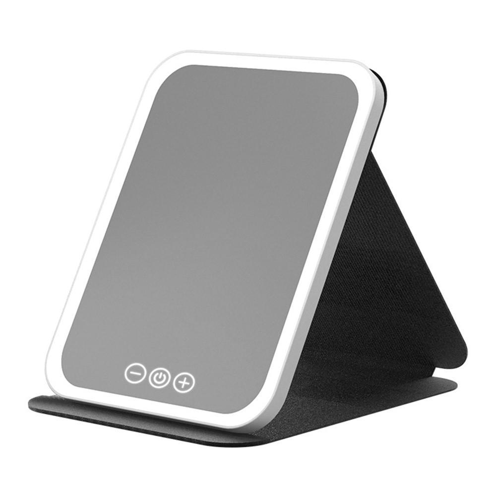 Folding Makeup Mirror – High Definition Mirror with Tri-Color LED Lighting & Touch Control, 806A