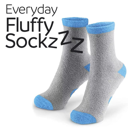Go Travel, Everyday Fluffy SockzzzBlue
