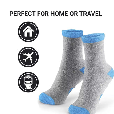 Go Travel, Everyday Fluffy SockzzzBlue