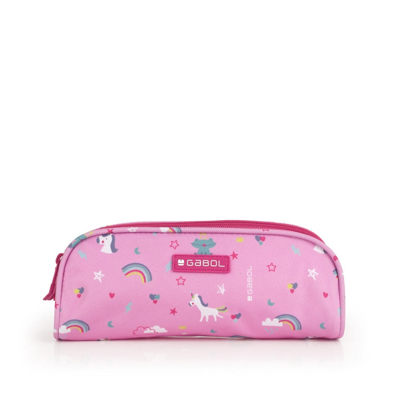 Gabol, Rainbow Pencil Case 2-Parts 22X8X6Cm #233931/2024 Pink