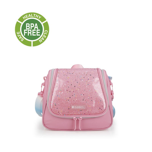Gabol, School Thermal Lunch Bag 1 Parts Glam 25x21x13cm#237632/2026 Pink.