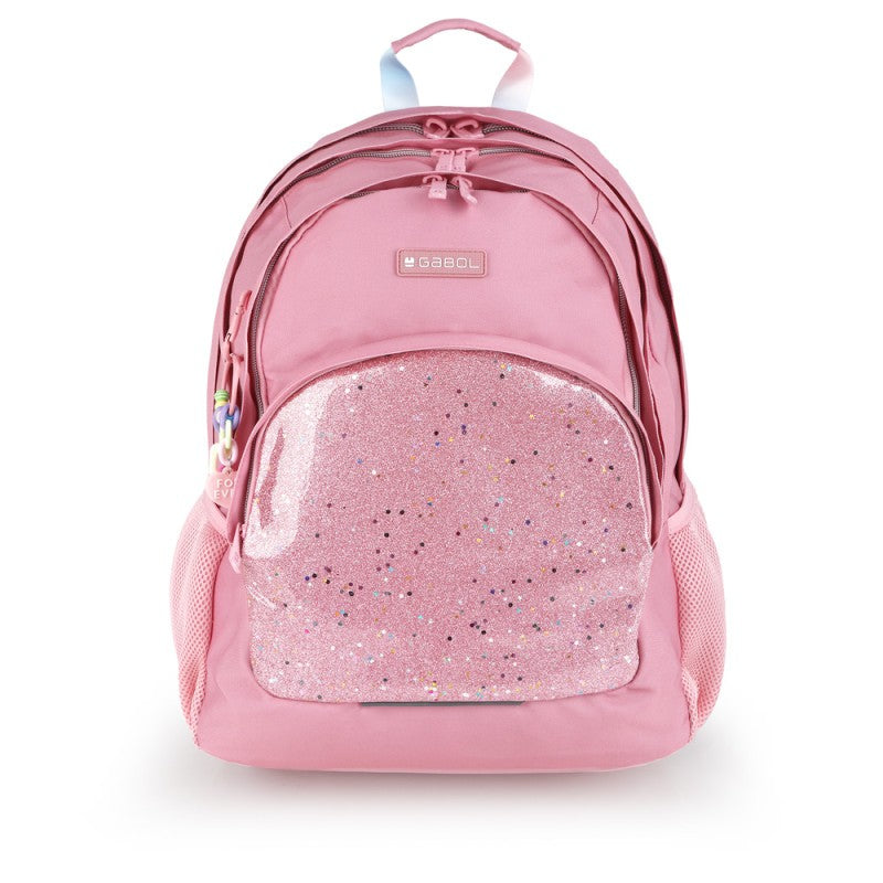 Gabol, School Backpack 3 Parts Glam 32x44x18cm#237640/2026 Pink Purple.