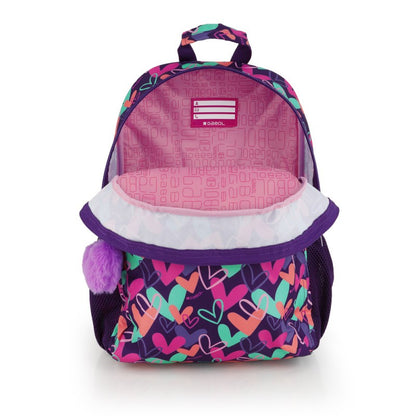 Gabol, School Backpack 1 Parts Kokoro Hearts 31x41x16cm#237806/2026 Purple.