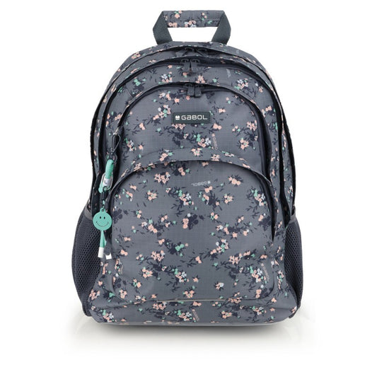 Gabol, School Backpack 3 Parts Secret 32x44x18cm#238040/2026 Grey.