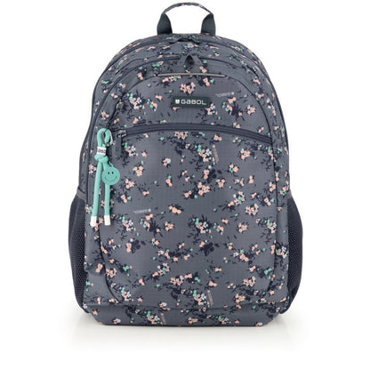 Gabol, School Backpack 2 Parts Secret 34x46x20cm#238096/2026 Grey.