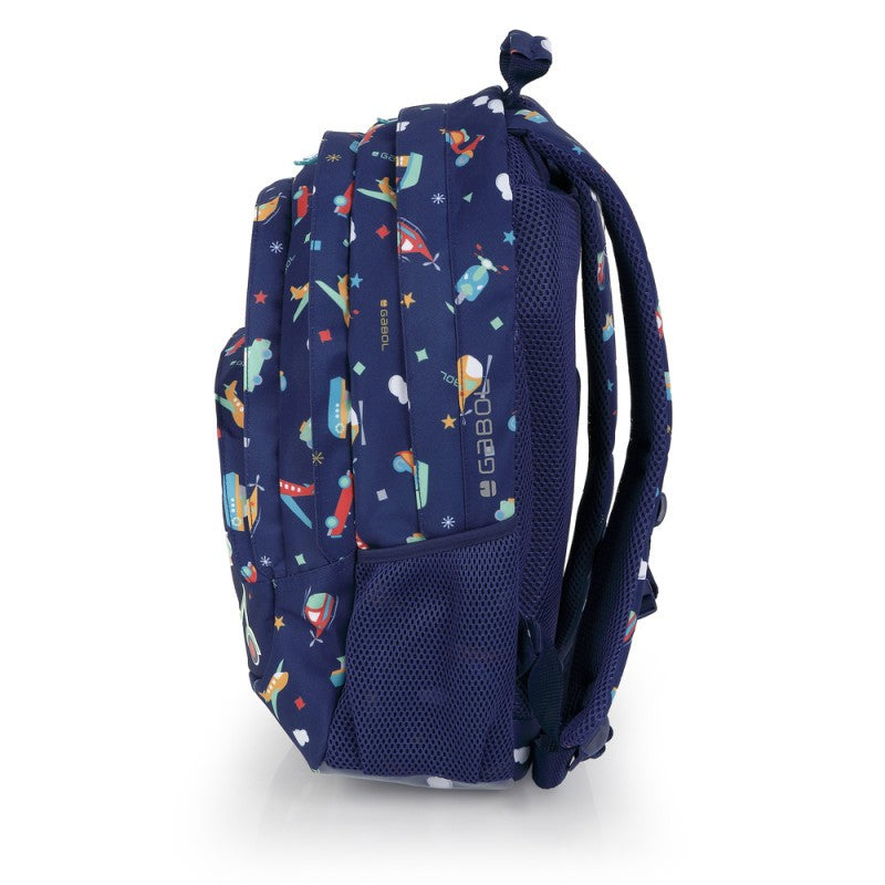 Gabol, School Backpack 3 Parts Speedy 32x44x18cm#238240/2026 Navy blue.