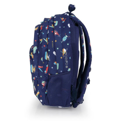 Gabol, School Backpack 3 Parts Speedy 32x44x18cm#238240/2026 Navy blue.