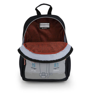 Gabol, School Backpack 1 Parts Trick 31x41x16cm#238506/2026 Grey-Black.