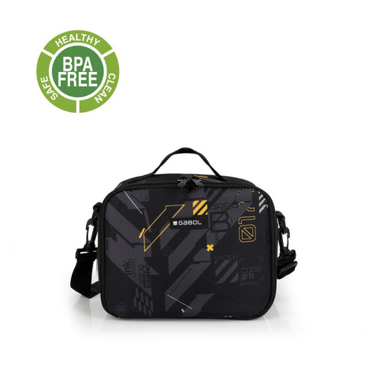 Gabol, School Thermal Lunch Bag 1 Parts Byte 23x18x14cm#238673/2026 Black.