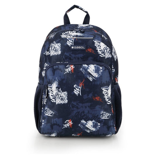 Gabol, School Backpack 1 Parts Dash 31x41x16cm#238706/2026 Navy Blue.