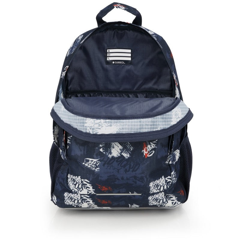 Gabol, School Backpack 3 Parts Dash 32x44x18cm#238740/2026 Navy Blue.
