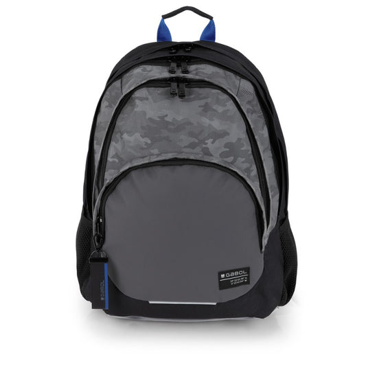 Gabol, School Backpack 3 Parts Soul 32x44x18cm#238840/2026 Black-Grey.