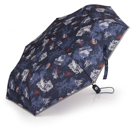 Gabol, School Foldable Umbrella - Dash Navy Blue.