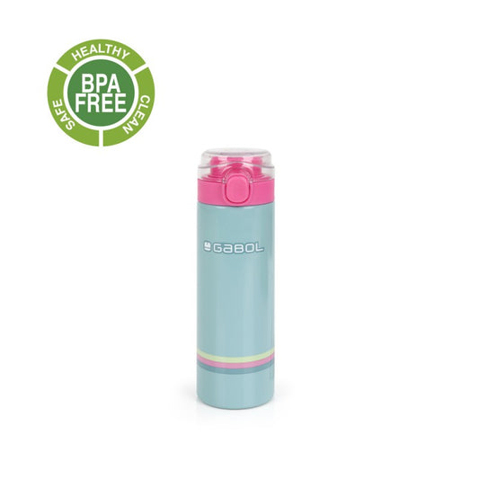 Gabol, School Stainless Steel Bottle Whisper 6.5x22.5x6.5cm 600ML #238152/2026 Mint Green.