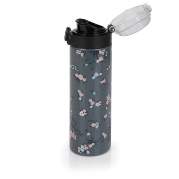 Gabol, School Stainless Steel Bottle Secret 6.5x22.5x6.5cm 600ML#238052/2026 Grey.