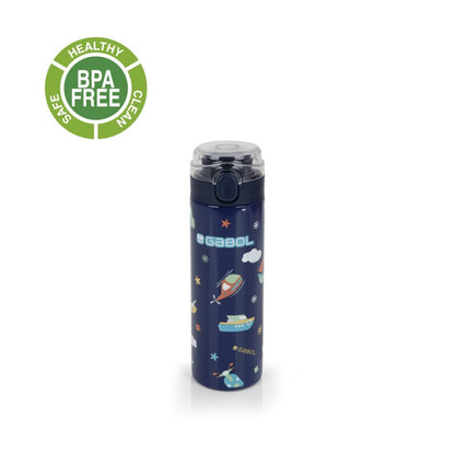 Gabol, School Stainless Steel Bottle Speedy 6.5x22.5x6.5cm 600ML#238252/2026 Navy blue