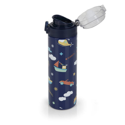 Gabol, School Stainless Steel Bottle Speedy 6.5x22.5x6.5cm 600ML#238252/2026 Navy blue