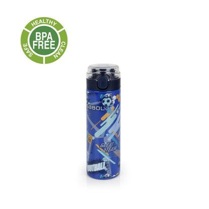 Gabol, School Stainless Steel Bottle Crew 6.5x22.5x6.5cm 600ML#238452/2026 Blue.