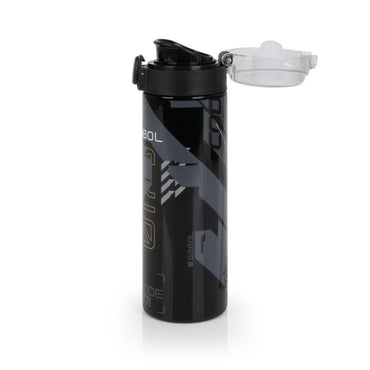Gabol, School Stainless Steel Bottle Byte 6.5x22.5x6.5cm 600ML#238652/2026 Black.