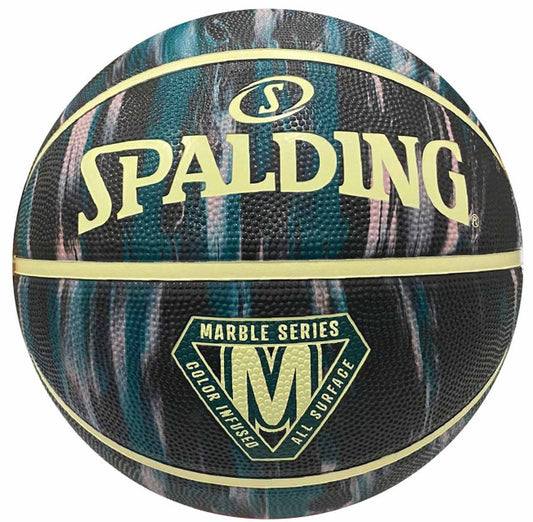 Spalding, Marble Taupe/Mauve/Teal Outdoor Basketball - Size 6