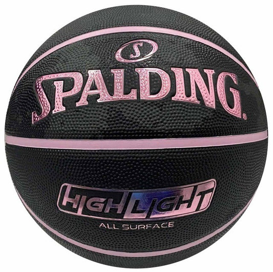 Spalding, Highlight Snake Pink Outdoor Basketball - Size 6
