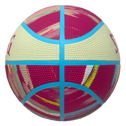 Spalding, Marble Series Glow In The Dark Pink Pastel Outdoor Basketball - Size 6