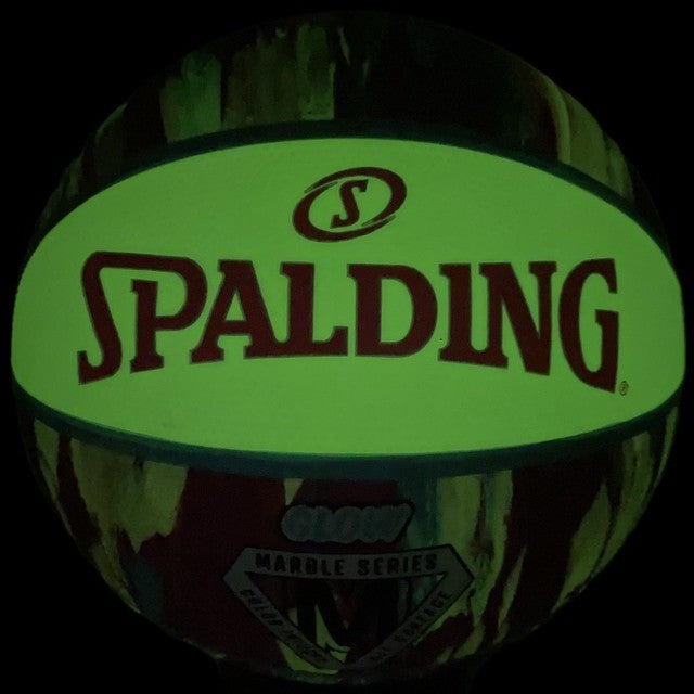 Spalding, Marble Series Glow In The Dark Pink Pastel Outdoor Basketball - Size 6
