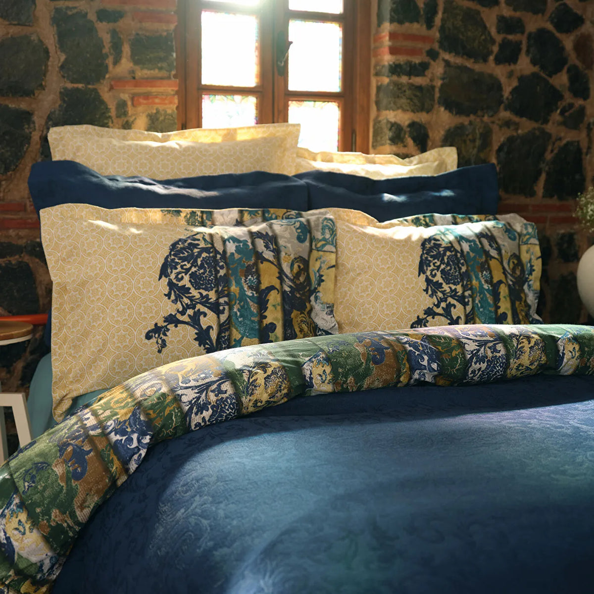Karaca Home Ornella Indigo Double Duet Set, 200.21.01.0030