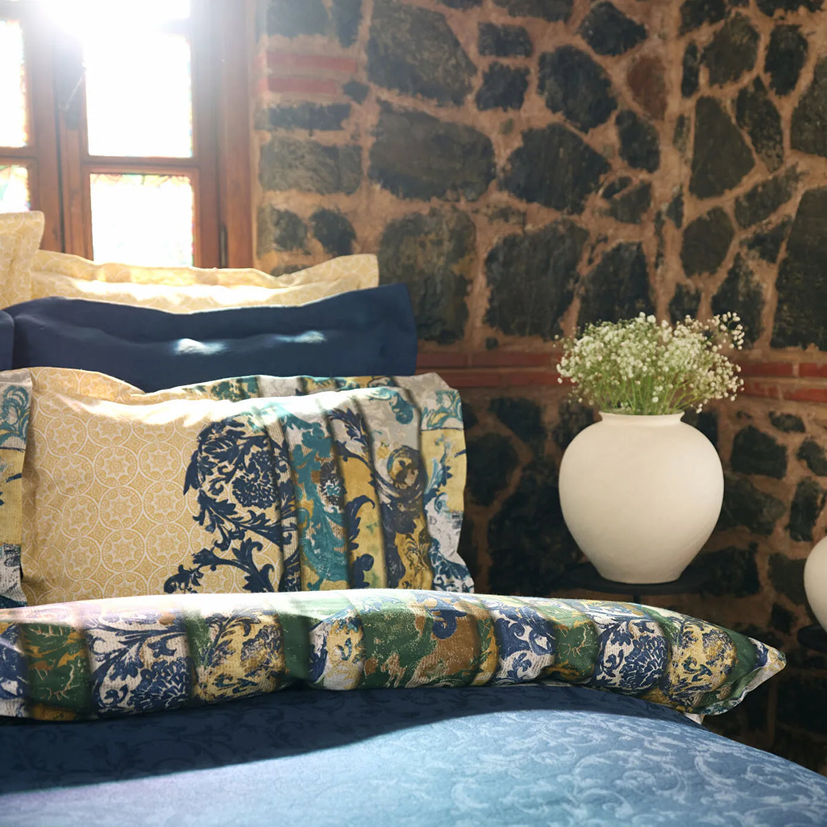 Karaca Home Ornella Indigo Double Duet Set, 200.21.01.0030