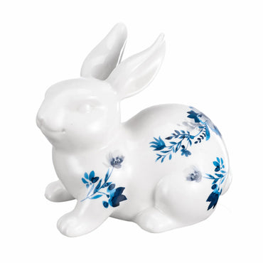 Karaca Home Bunny Run Decorative Object - Blue & White, 300.23.01.0372