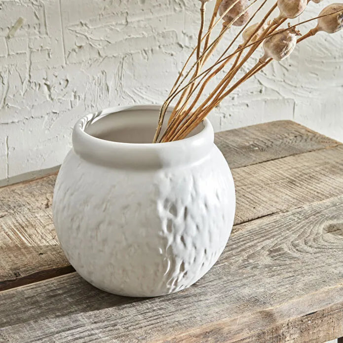 Karaca Home Russel Sculptural White Statement Vase, 300.23.01.0530