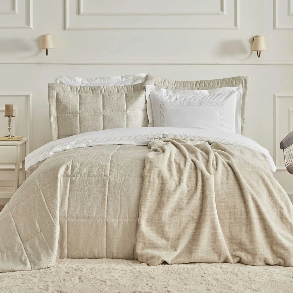 Karaca Home Bride Coll Daphne 10-Piece Dowry Set - Ecru, 200.22.04.0264