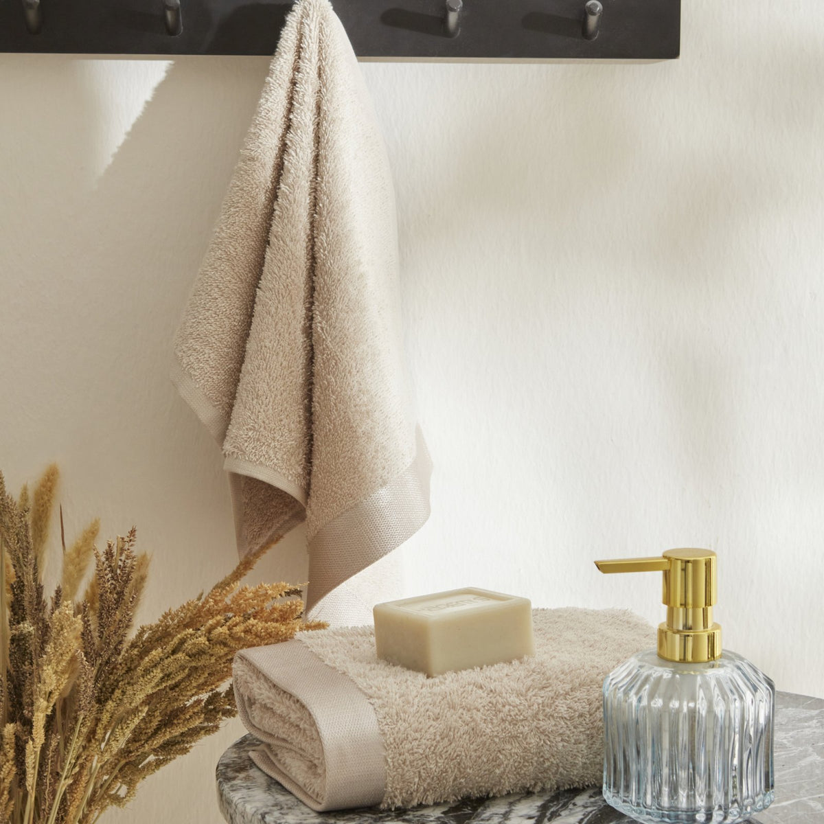 Karaca Home Paul 2-Piece Hand & Face Towel Set
