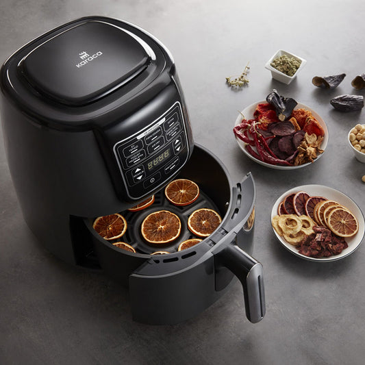 Karaca Air Pro Cook XL 4L 2-in-1 Talking Airfryer - Black Chrome, 153.03.08.3590